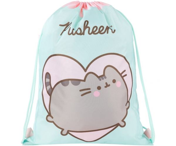 Pusheen menta tornazsák, sportzsák 34x43cm