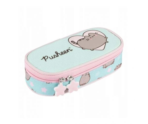 Pusheen kék ovális tolltartó 23x9,5x6cm