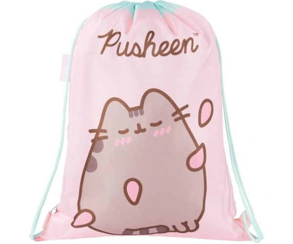 Pusheen rózsaszín tornazsák, sportzsák 34x43cm