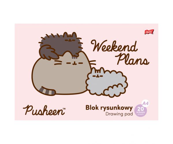 Pusheen vázlatfüzet A/4 20 lapos