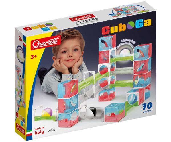 Quercetti: Cuboga 70 db-os golyópálya építőszett