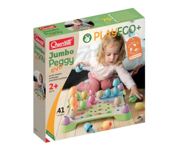 Quercetti: Play Eco Jumbo Peggy Evo 41db-os szett