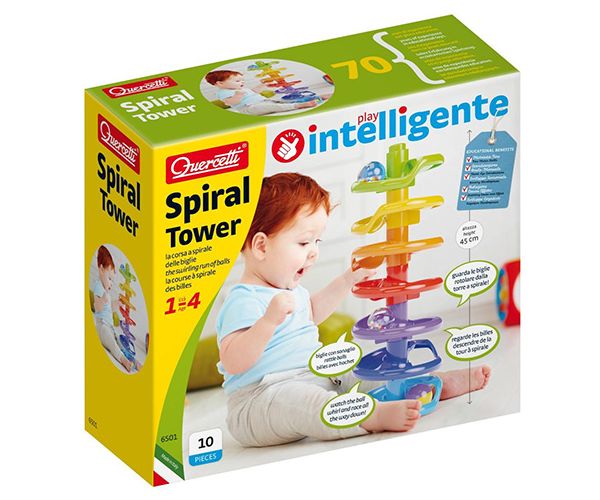 Quercetti: Spiral Tower golyópálya készlet 9db-os