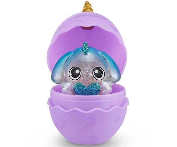 Rainbocorns: Eggzania meglepetés tojás plüssfigurával többféle változatban 1db