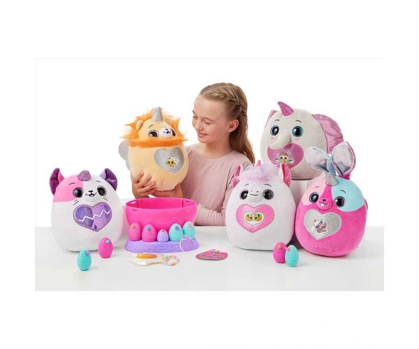 Rainbocorns: Eggzania meglepetés tojás plüssfigurával többféle változatban 1db