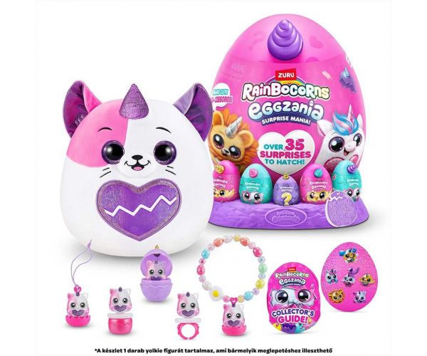 Rainbocorns: Eggzania meglepetés tojás plüssfigurával többféle változatban 1db