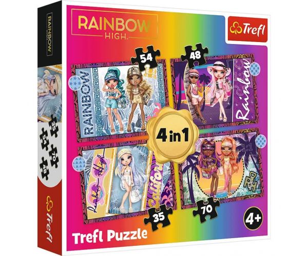 Rainbow High 4 az 1-ben puzzle - Trefl