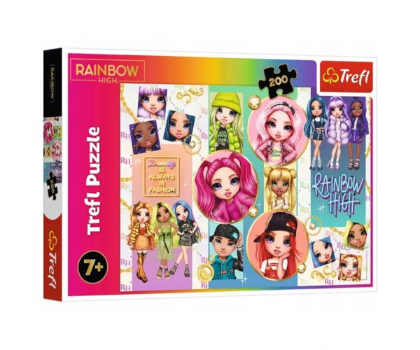 Rainbow High: Színes barátság 200db-os puzzle - Trefl