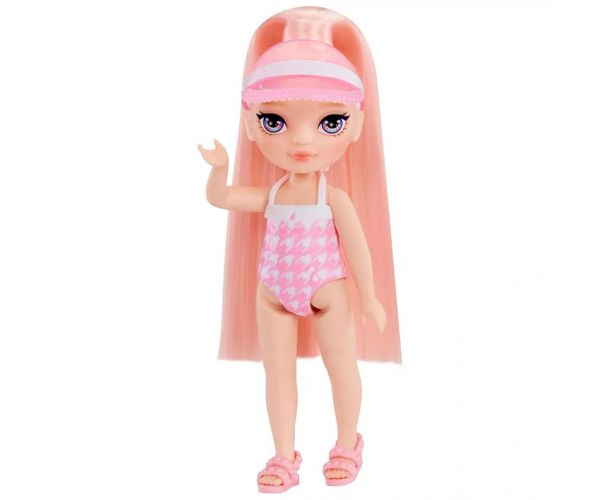 Rainbow High: Medencés parti játékszett Blush Parker babával