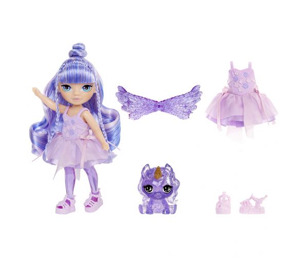 Rainbow High Littles szivárvány tündér Amethyst Willow baba