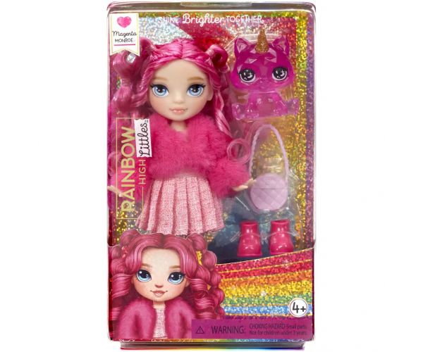 Rainbow High: Magenta kistesó baba kiegészítőkkel