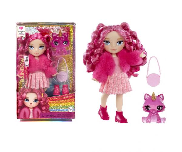 Rainbow High: Magenta kistesó baba kiegészítőkkel