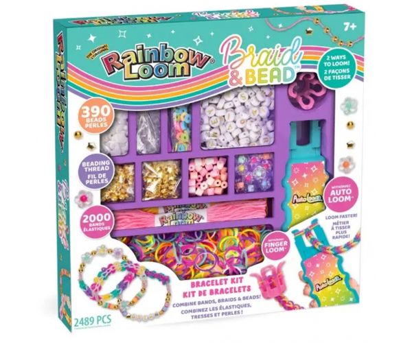 Rainbow Loom: Auto Loom gumikarkötőkészítő szett gyöngyökkel