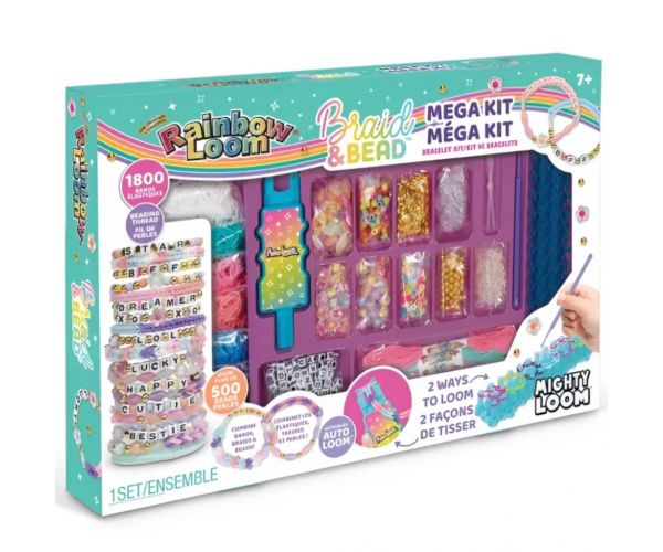 Rainbow Loom: Óriás gumikarkötő és gyöngyfűző készlet
