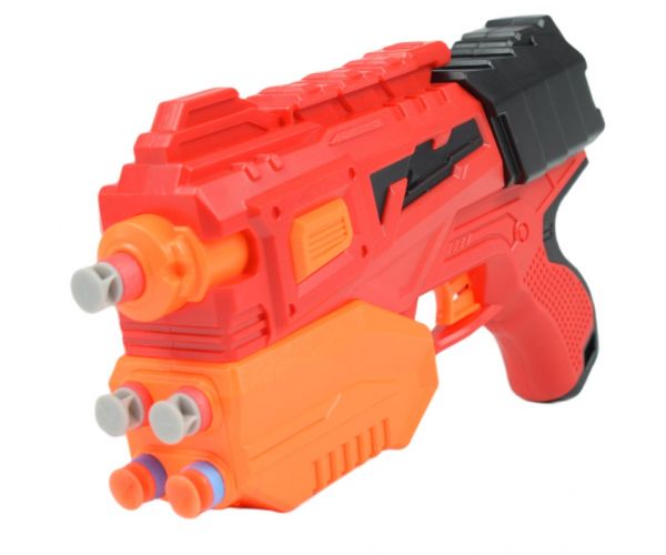 Raid Launcher: Manuális szivacslövő fegyver céltáblával és töltényekkel 26cm