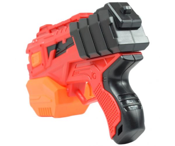 Raid Launcher: Manuális szivacslövő fegyver céltáblával és töltényekkel 26cm