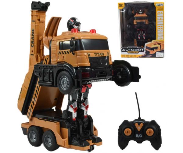 RC Távirányítós Autobot Titan robot átalakuló darus autó 27MHz 26cm