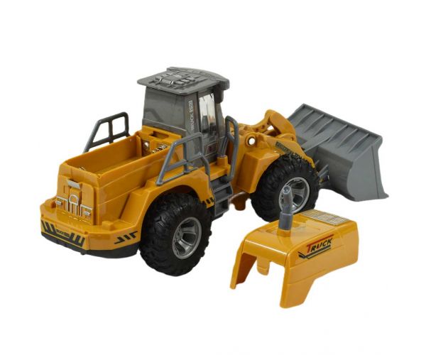 RC Távirányítós buldózer munkagép fényeffektekkel 1/30-as méretarány 22cm
