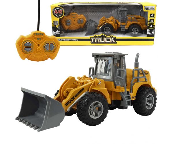 RC Távirányítós buldózer munkagép fényeffektekkel 1/30-as méretarány 22cm