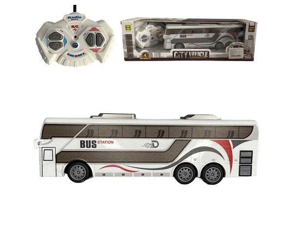 RC Távirányítós City Busz fénnyel 27MHz 1/32-es méretarány 25cm