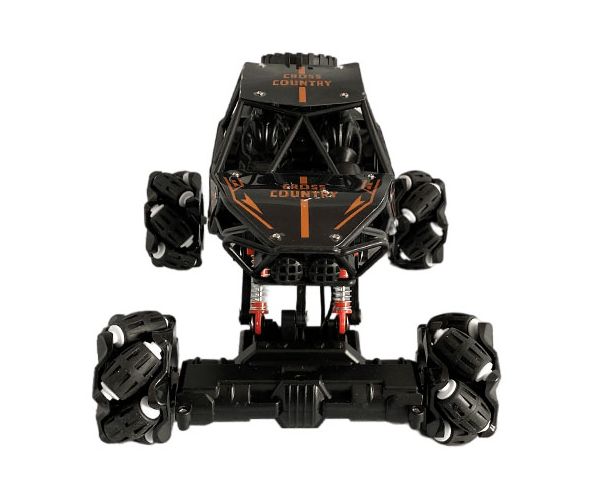 RC Távirányítós oldalirányban mozgatható Cross Country Jeep rugós felfüggesztéssel és fényeffektekkel 21cm 2,4 GHz