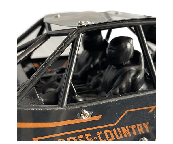 RC Távirányítós oldalirányban mozgatható Cross Country Jeep rugós felfüggesztéssel és fényeffektekkel 21cm 2,4 GHz