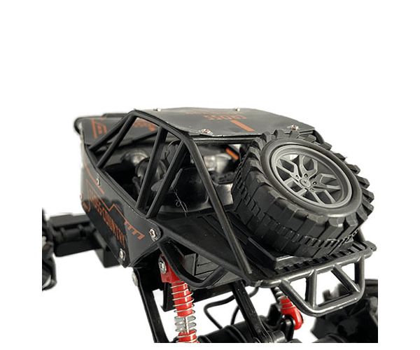 RC Távirányítós oldalirányban mozgatható Cross Country Jeep rugós felfüggesztéssel és fényeffektekkel 21cm 2,4 GHz