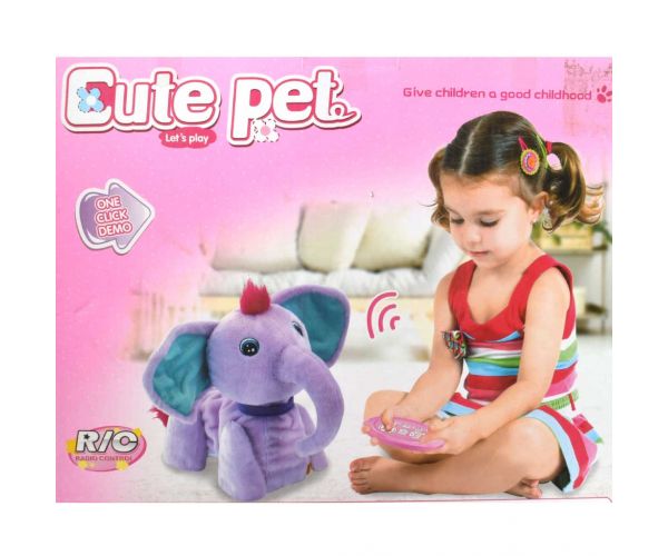 RC Cute Pet: Távirányítós interaktív plüss elefánt kiegészítőkkel 2.4GHz 40cm