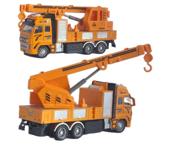 RC Távirányítós építőipari markoló vagy daruskocsi munkagép fénnyel kétféle változatban 27MHz 1/36-os méretarány 20cm