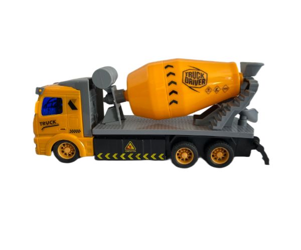 RC Távirányítós betonkeverő mixer fénnyel 1/48-as méretarány 27MHz 20cm
