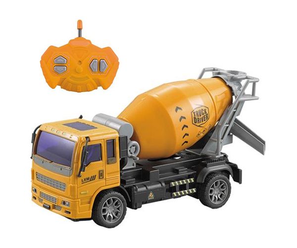 RC Távirányítós betonkeverős mixer teherautó fényekkel 1/36