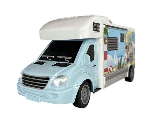 RC Távirányítós Holiday Travel lakóautó fénnyel 27MHz 1/32-es méretarány 20cm