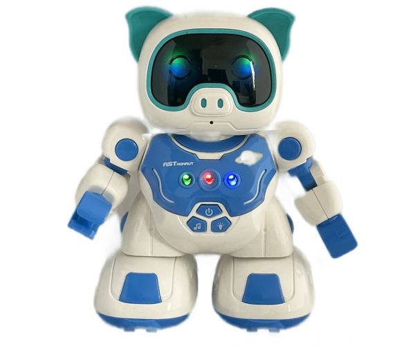 RC Távirányítós interaktív táncoló robot malac fény és hang effektekkel 20cm