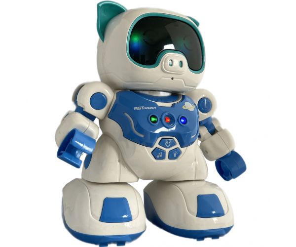 RC Távirányítós interaktív táncoló robot malac fény és hang effektekkel 20cm