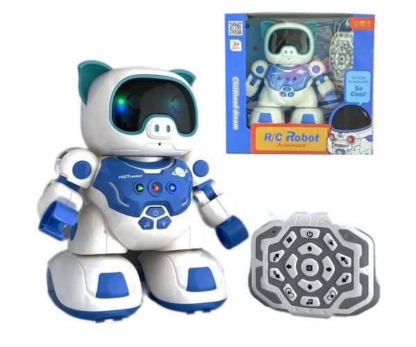 RC Távirányítós interaktív táncoló robot malac fény és hang effektekkel 20cm