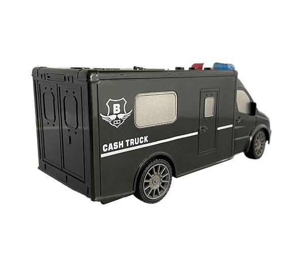 RC Távirányítós pénzszállító kisbusz fény és hang effektekkel 1:18-as méretarány 20cm