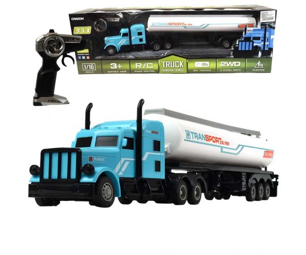 RC Távirányítós kamion tartályos utánfutóval 1/32-es méretarány 2.4GHz 50cm