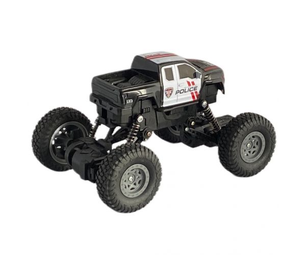 RC Távirányítós 4WD rendőrségi hegymászó autó 1/18-as méretarány 21cm