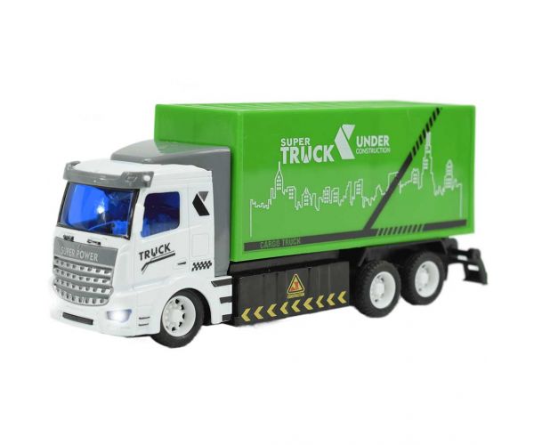 RC Távirányítós hulladék szállító teherautó fényeffektekkel 1/48-as méretarány 18cm