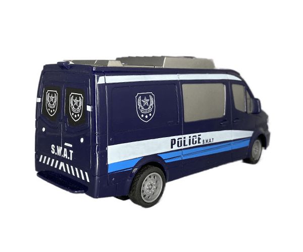 RC Távirányítós SWAT rendőr kisbusz fénnyel 27MHz 1/32-es méretarány 25cm