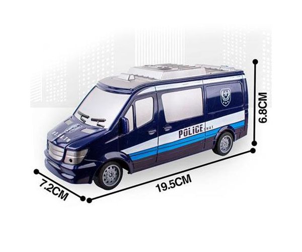 RC Távirányítós SWAT rendőr kisbusz fénnyel 27MHz 1/32-es méretarány 25cm