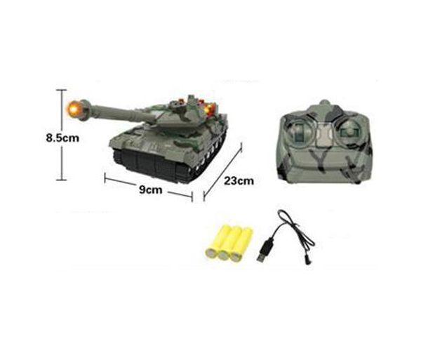 RC Távirányítós Leopard 2 tank fényeffektekkel 23cm