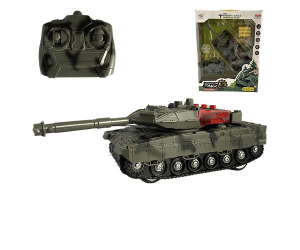 RC Távirányítós Leopard 2 tank fényeffektekkel 23cm