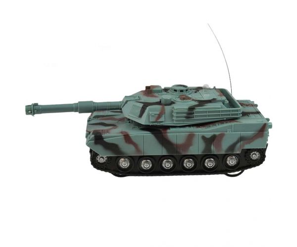 RC Távirányítós terepmintás M1 Abrams tank fénnyel és hanggal 1/32-es méretarány 22cm