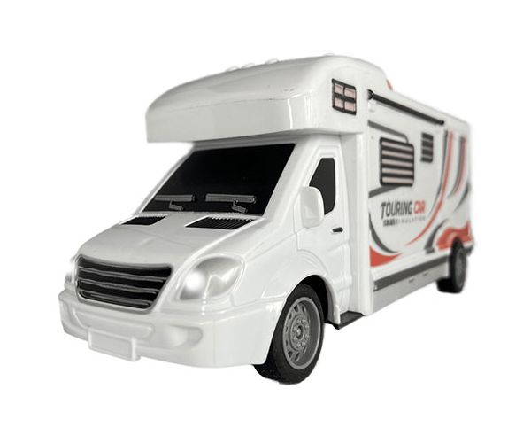 RC Távirányítós Touring Car lakóautó fénnyel 27MHz 1/32-es méretarány 25cm