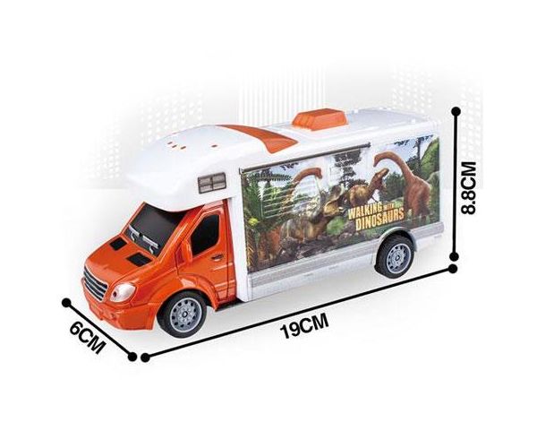 RC Távirányítós Travel City Busz fénnyel 27MHz 1/32-es méretarány 25cm
