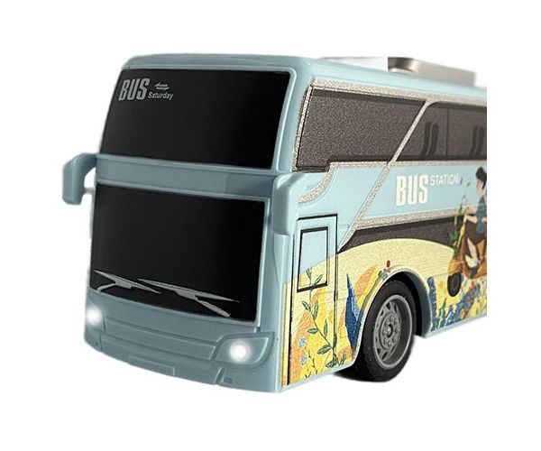 RC Távirányítós Travel Holiday City Busz fénnyel 27MHz 1/32-es méretarány 25cm