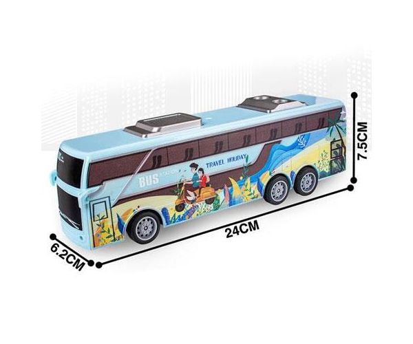 RC Távirányítós Travel Holiday City Busz fénnyel 27MHz 1/32-es méretarány 25cm