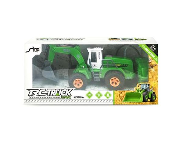 RC Truck zöld távirányítós munkagép 1/30 27MHz