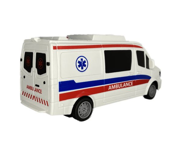 RC Távirányítós mentőautó fénnyel 27MHz 1/32-es méretarány 25cm